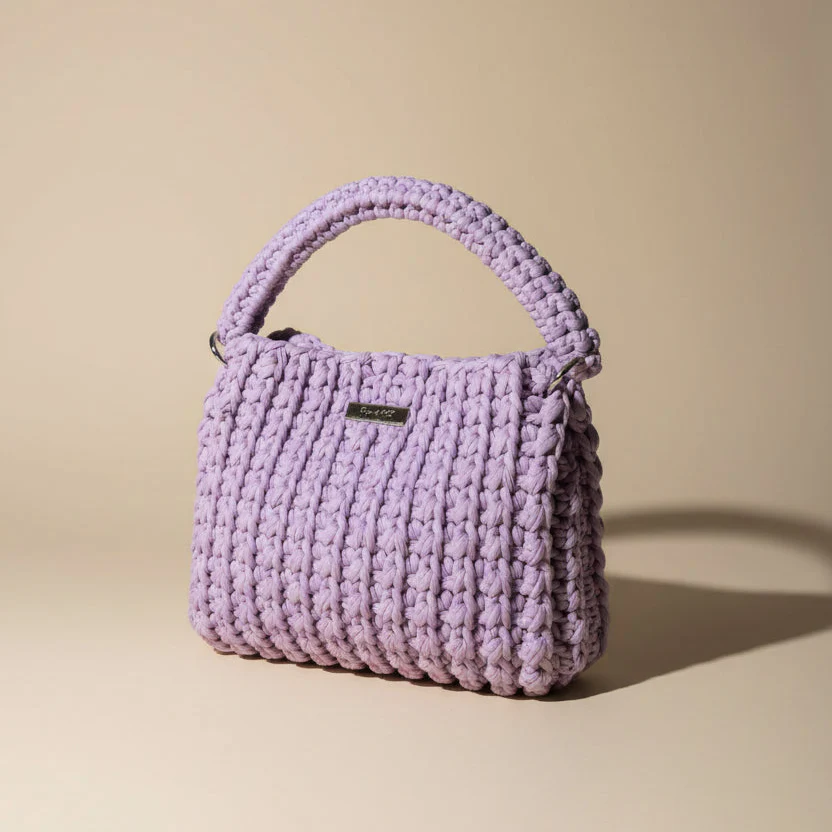 Lavender horgolt táska - HenciKincsei - Táskák - pólófonal