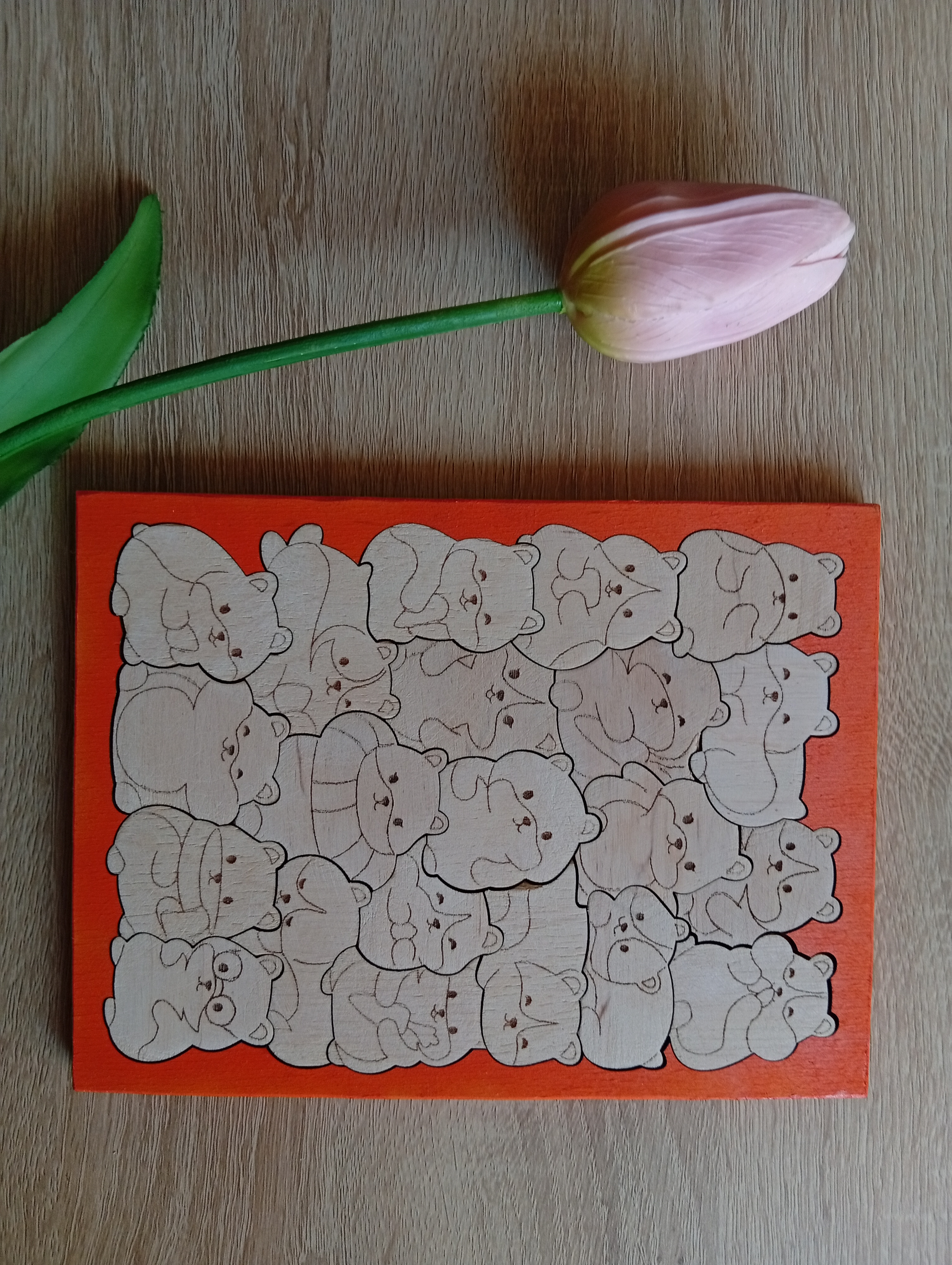 Állatkás kirakó - WoodMagic Design - Játékok - nyír rétegelt lemez