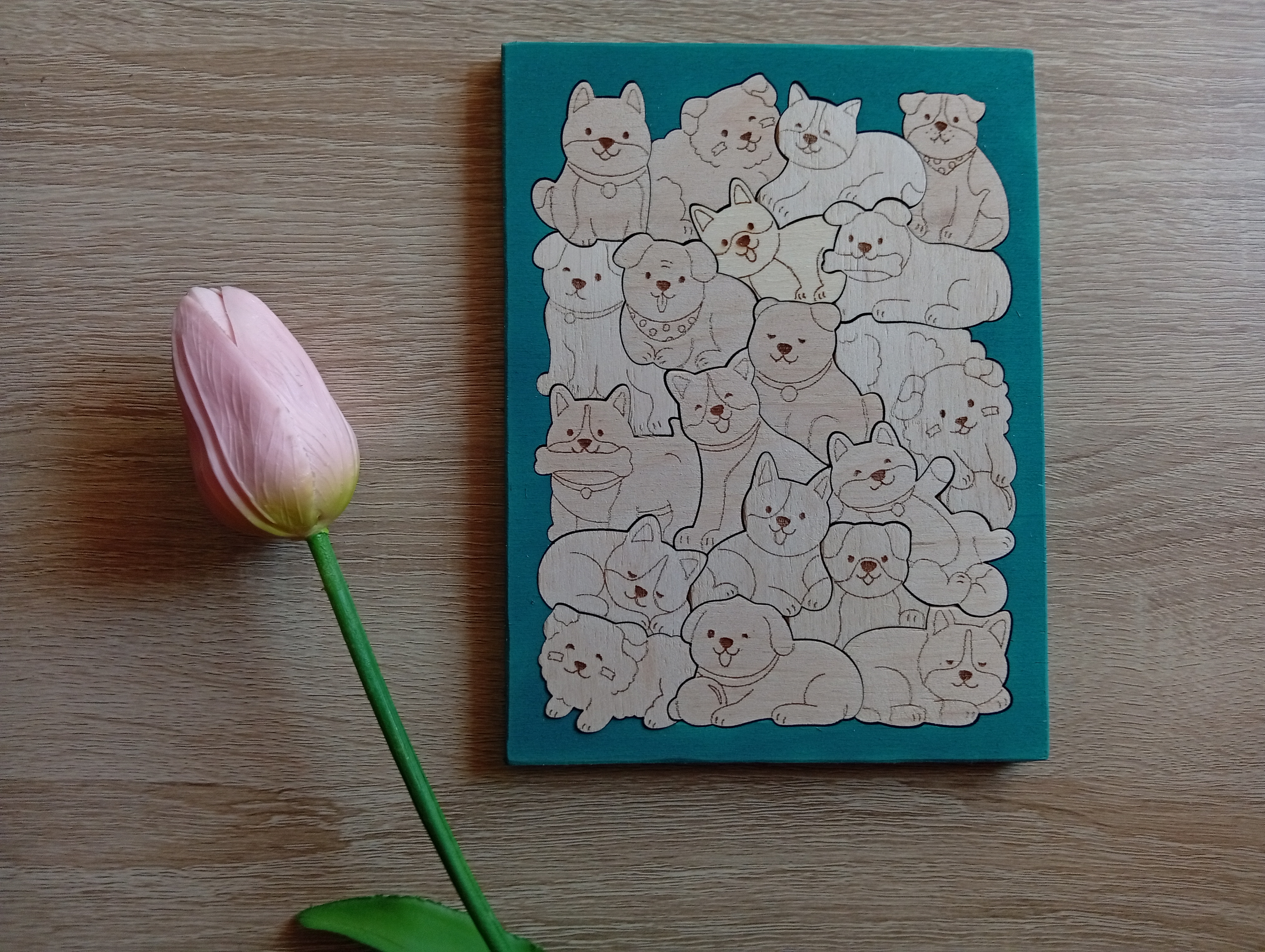 Állatkás kirakó - WoodMagic Design - Játékok - nyír rétegelt lemez