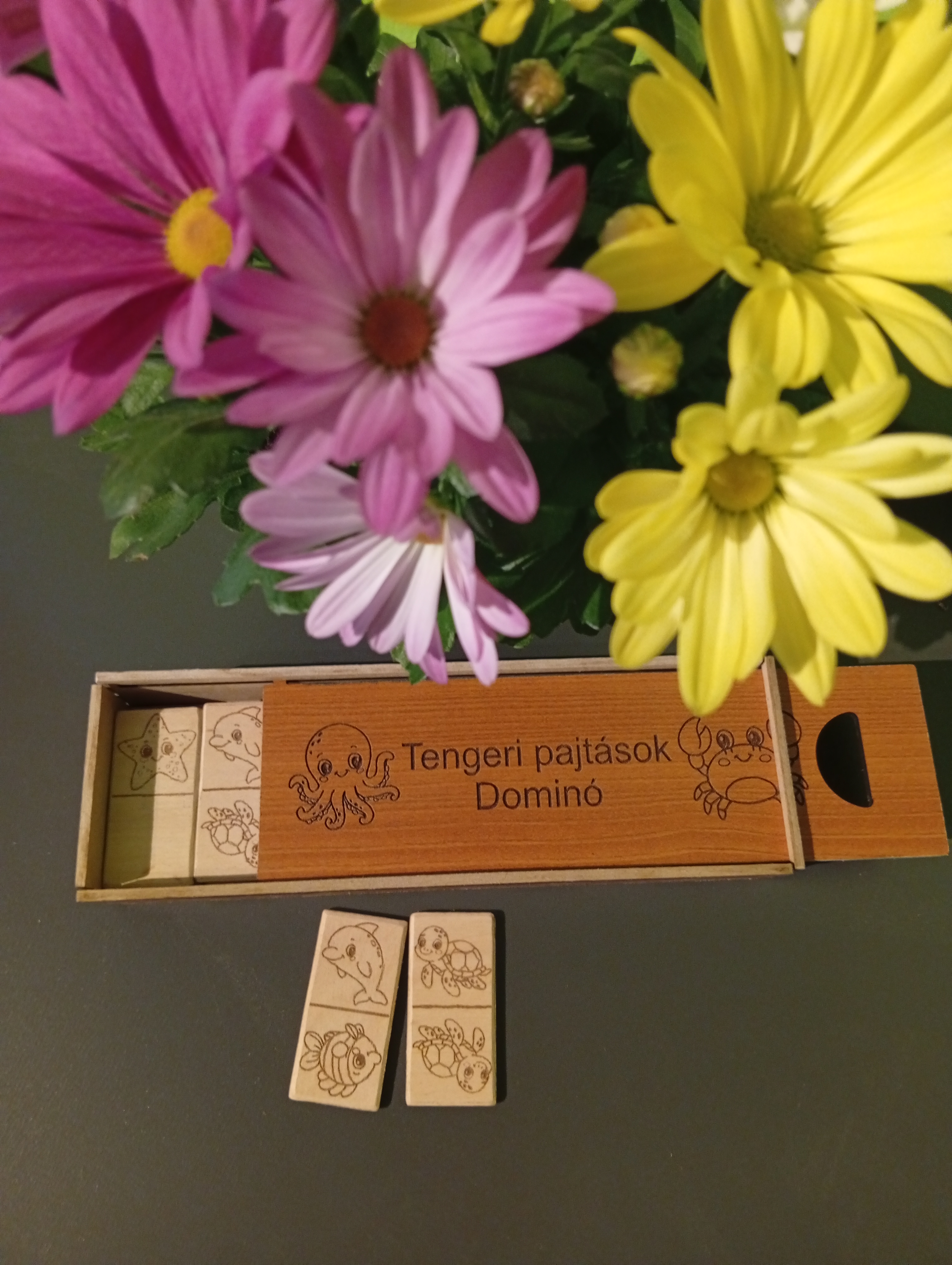 Fa dominó - WoodMagic Design - Játékok - nyír rétegelt lemez és MDF