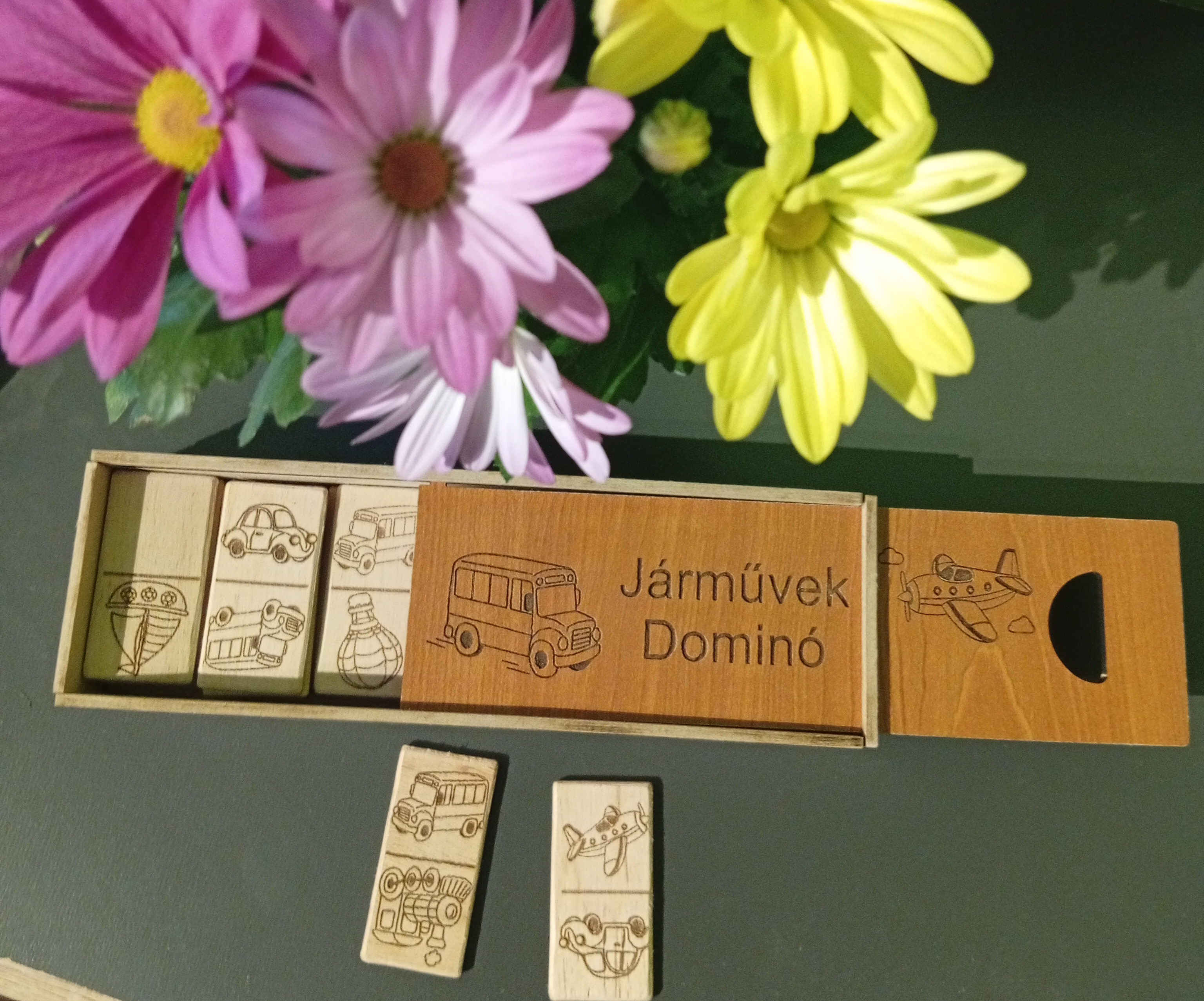 Fa dominó - WoodMagic Design - Játékok - nyír rétegelt lemez és MDF