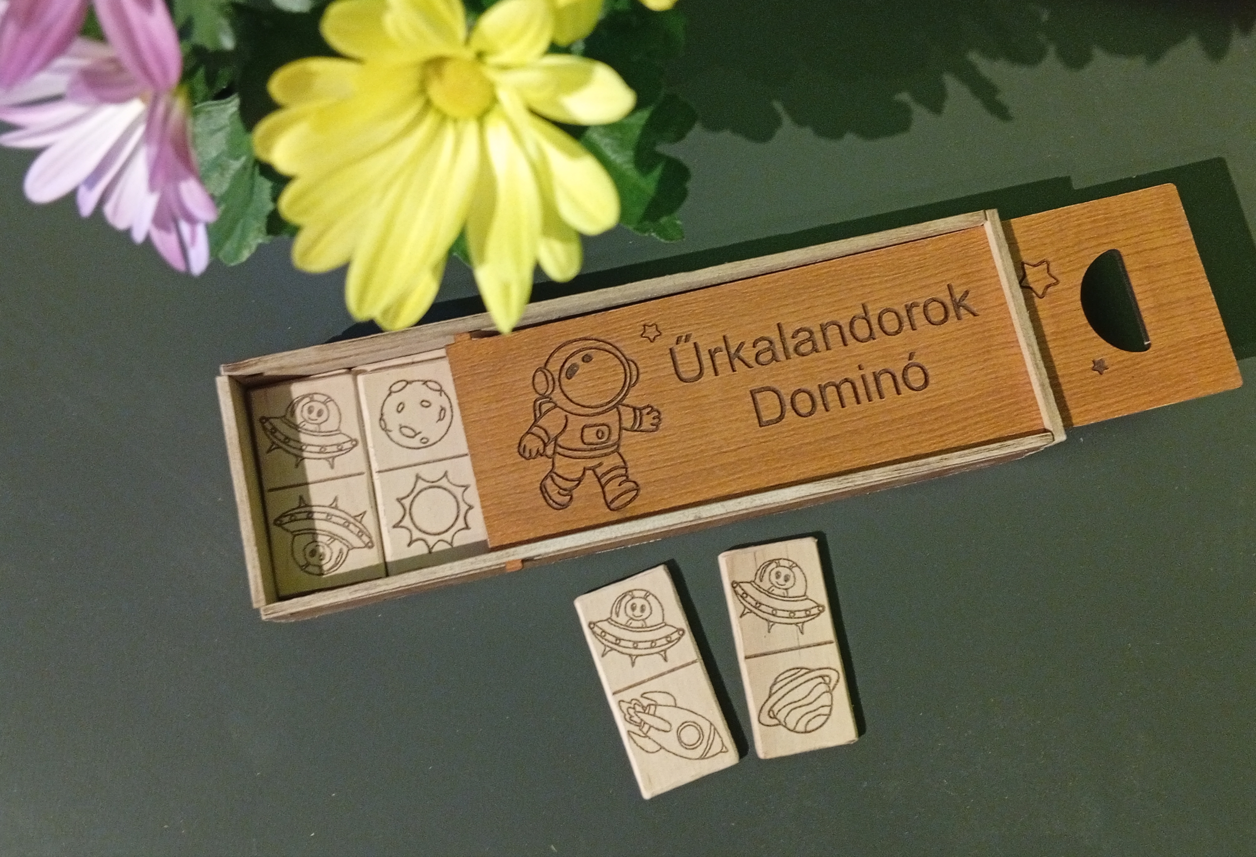 Fa dominó - WoodMagic Design - Játékok - nyír rétegelt lemez és MDF
