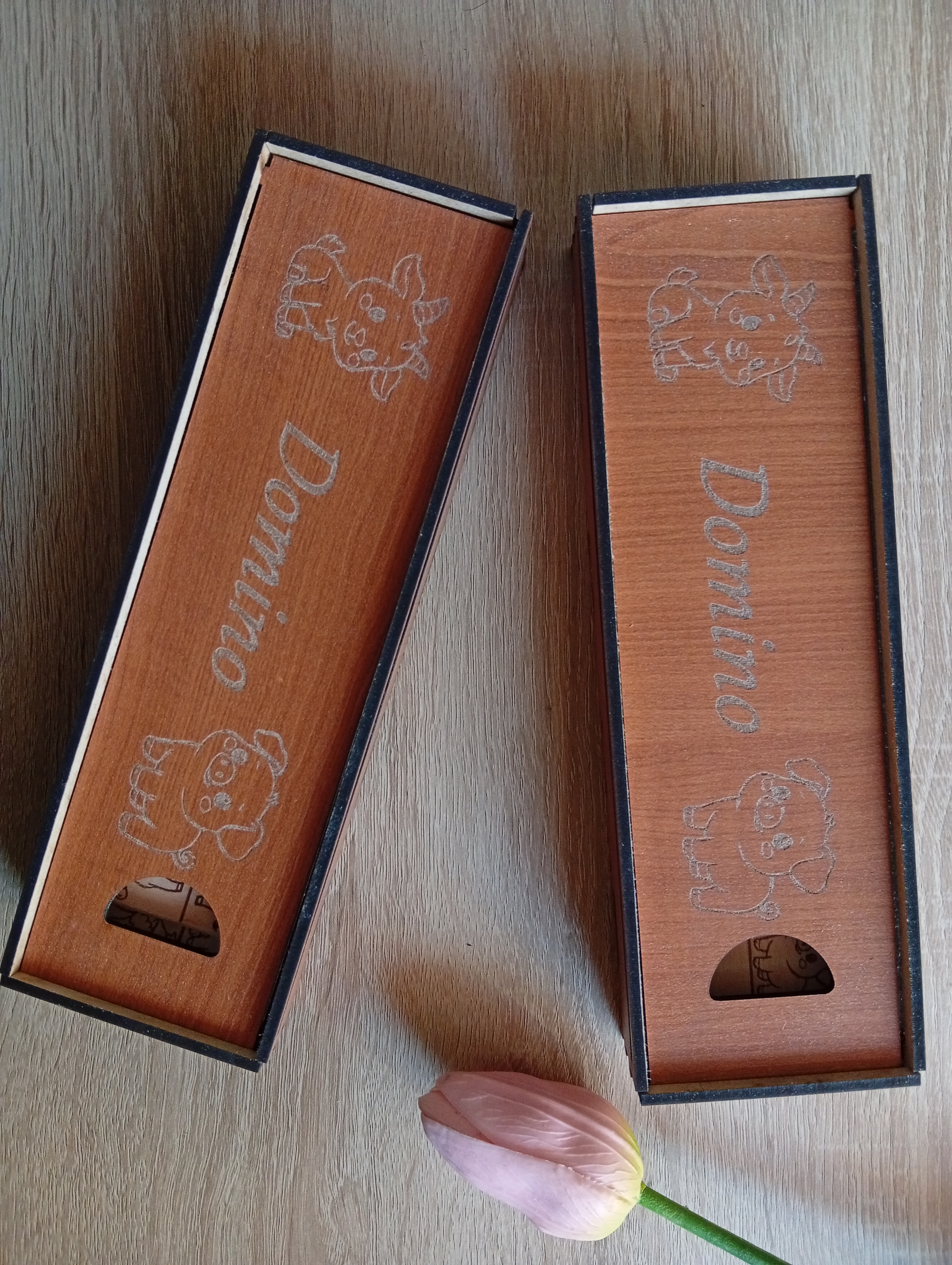Fa dominó - WoodMagic Design - Játékok - nyír rétegelt lemez és MDF